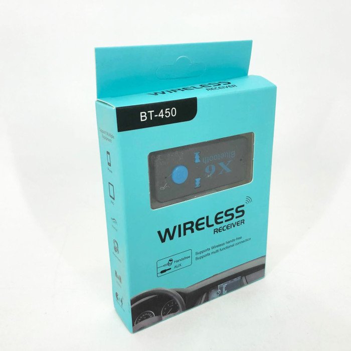 Бездротовий адаптер Bluetooth приймач аудіо ресівер BT-X6, модулятор блютуз в машину