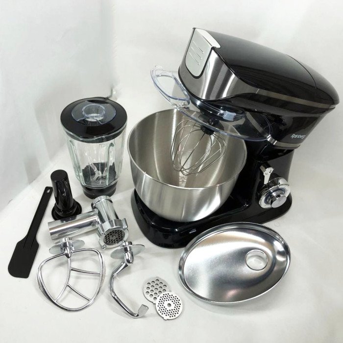 Багатофункціональний кухонний комбайн Rainberg RB-8080 Тістоміс, М'ясорубка, Блендер, Потужний блендер