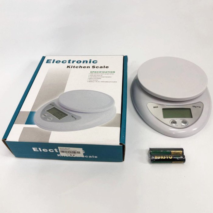 Ваги кухонні електронні до 5кг Kitchen B05, кухонні ваги для кондитера, кухонні ваги міні