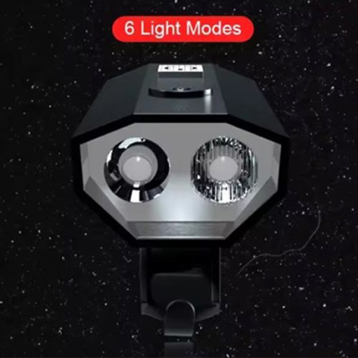 Велоліхтар BK-08/01 Pro-2XPE, Ліхтарик для катання на велосипеді, Велосипедний ліхтар з фіксацією на кермо