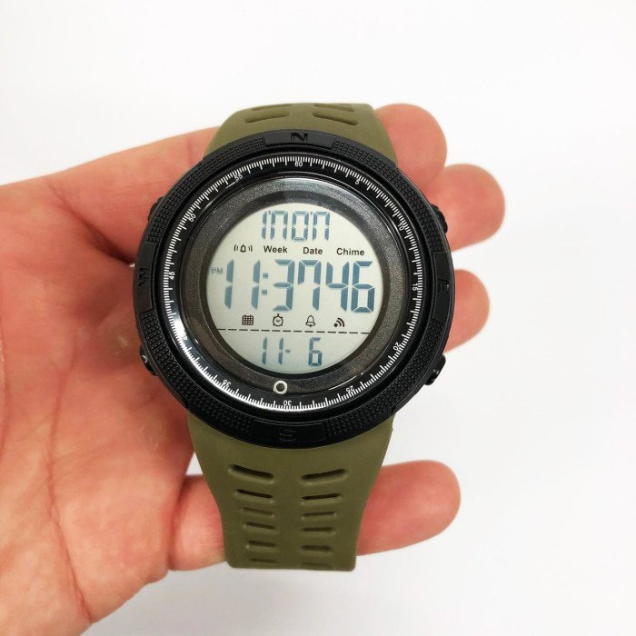 Годинник наручний чоловічий SKMEI 2070AGWT ARMY GREEN, армійський годинник протиударний. Колір: зелений