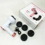 Масажер антицелюлітний для тіла рук та ніг 4 насадки 6 швидкостей Deep Rolling Massager. Колір: білий