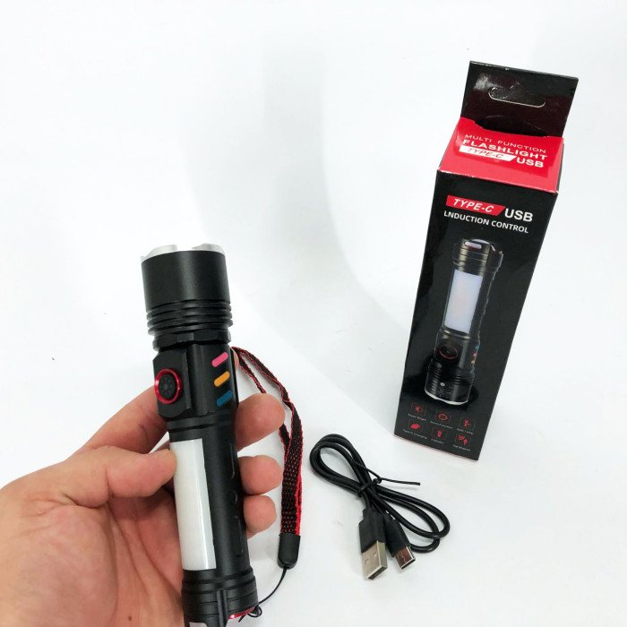 Ліхтар тактичний Police PLD-2307, Ліхтар ручний потужний, Тактичний ліхтар, Кишеньковий ліхтар з usb