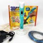 3D ручка Smart 3D Pen 2 c LCD дисплеєм, Цікава ручка 3д для дітей, Оригінальна. Колір: блакитний