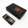 Електрична та газова запальничка Україна з USB-зарядкою HL-432, сенсорна запальничка. Колір: чорний