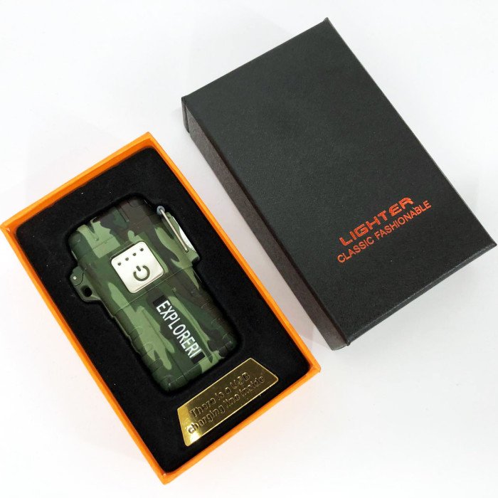 Запальничка імпульсна JL317 Explorer, Вітрозахисна запальничка, Запальничка юсб з гравіюванням