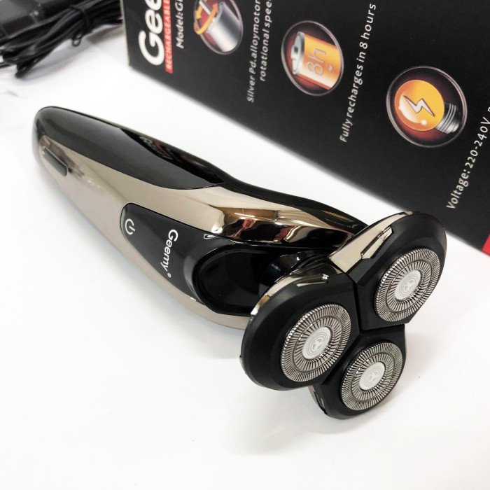 Електробритва Gemei GM-7720 - професійна, бездротова, потужна чоловіча бритва з головками, що плавають