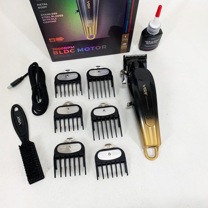 Акумуляторна машинка для стрижки VGR V-662 Колір: золотий