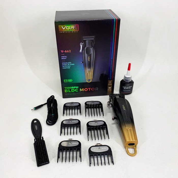 Акумуляторна машинка для стрижки VGR V-662 Колір: золотий