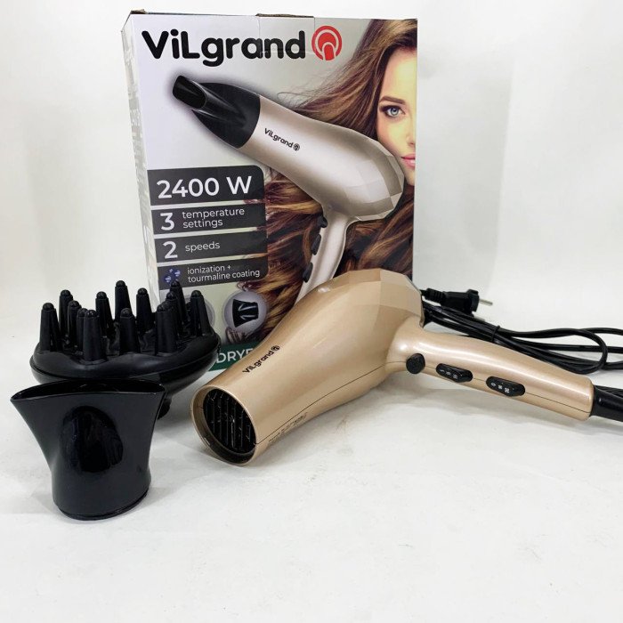 Фен VILGRAND VHD 2424TI. Цвет: бежевий
