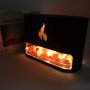Лампа зволожувач повітря Docsal Flame 3 в 1 з соляним камінням, Портативний зволожувач повітря лампа