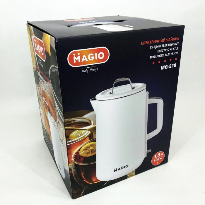 Електрочайник-термос MAGIO MG-518, 1,5 л, 1500Вт
