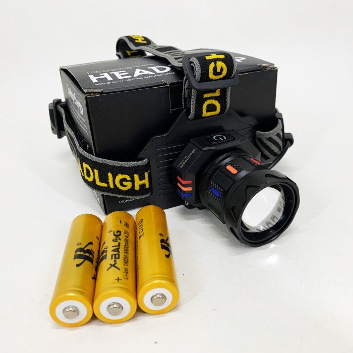 Ліхтар налобний BL-T701A-TG 3x18650