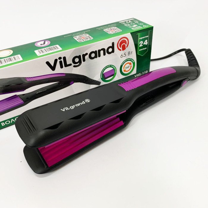 Плойка для волосся ViLgrand VHS-110. Колір: фіолетовий