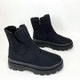 Челсі жіночі 39р 24.5см чорні, Жіночі теплі чоботи демісезонні, Туфлі на платформі