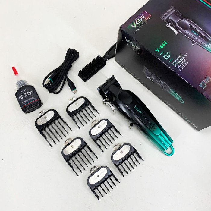 Акумуляторна машинка для стрижки VGR V-662 Колір: зелений