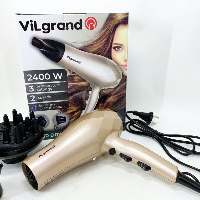 Фен VILGRAND VHD 2424TI. Цвет: бежевий