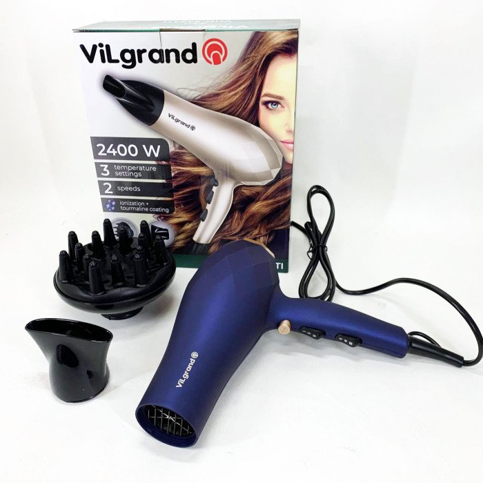 Фен VILGRAND VHD 2424TI. Колір: синій