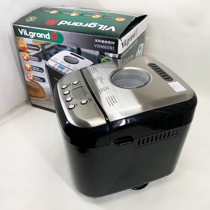Хлібопічка ViLgrand VBM6091. Колір: чорний