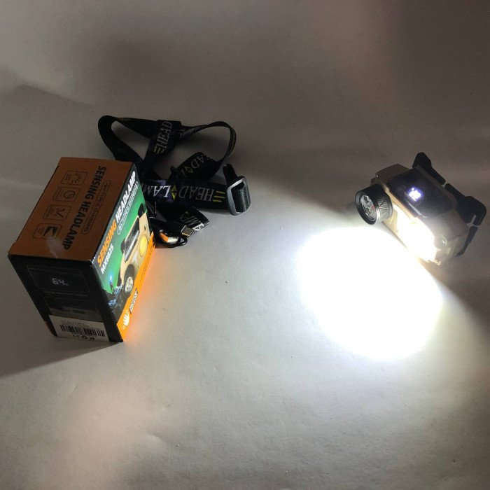 Ліхтар налобний CH-8825-3P35+COB(white+yellow)+RGB, Ліхтар на голову діодний, Ліхтар акумуляторний