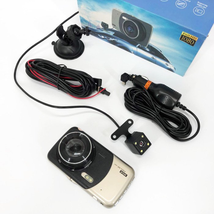 Відеореєстратор автомобільний MHZ DVR CT503 1080P з двома камерами, Реєстратор з камерою на машину