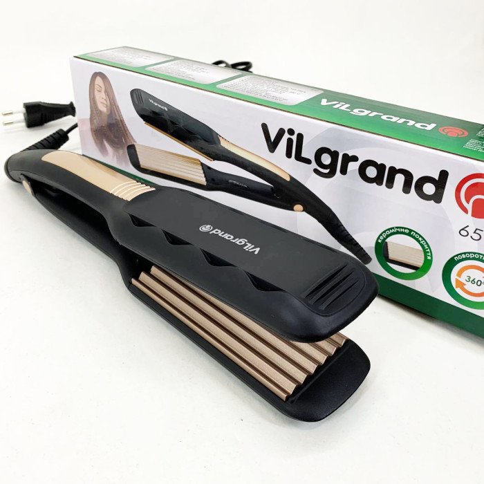 Плойка для волосся ViLgrand VHS-110. Колір: золотий