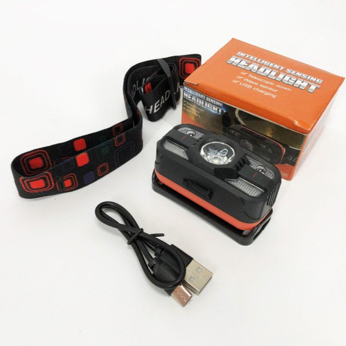 Налобний ліхтар WH-0188, XPE+SMD, Налобний ліхтар для туризму риболовлі та полювання, Налобна лампа