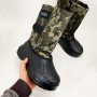 Чоботи чоловічі утеплені камуфляж 45р 29,5см, Водонепроникні теплі гумові чоботи