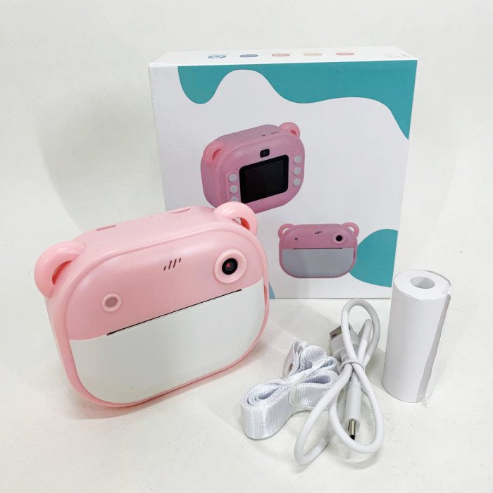 Дитячий фотоапарат миттєвого друку Y600 Pink
