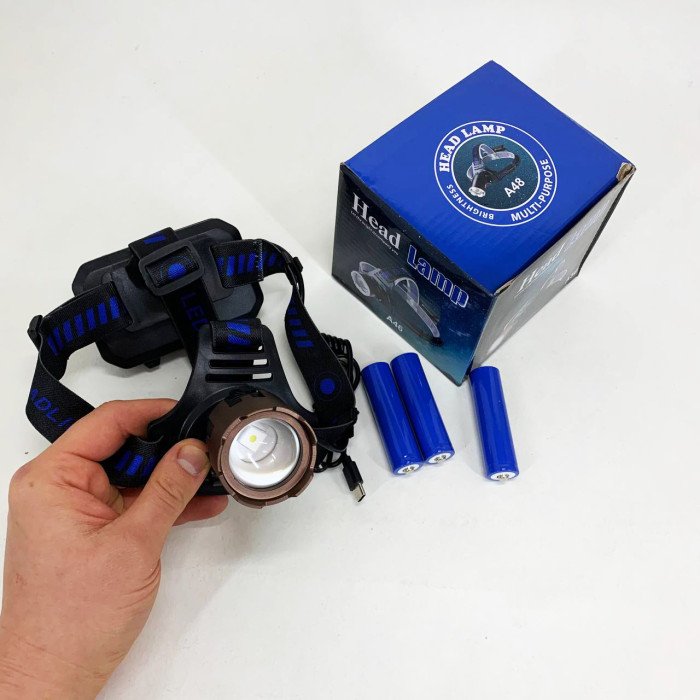 Ліхтар налобний A50-TG, Power Bank 3x18650