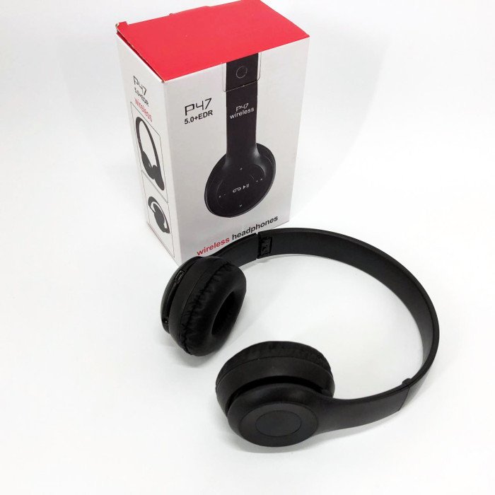 Бездротові навушники Bluetooth Wireless Headset P47 Black Гарнітура для ПК, телефону з мікрофоном