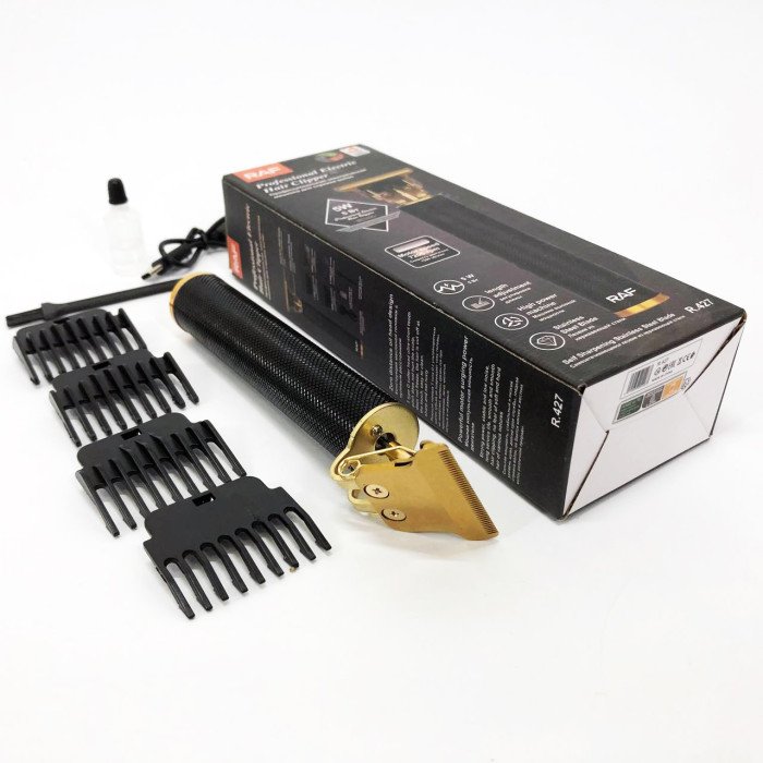 Тример акумуляторний для стрижки волосся RAF R.427 для бороди вусів машинка для стрижки 5 Вт