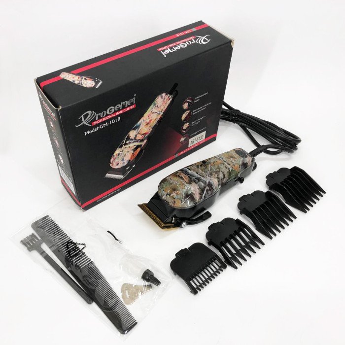 Професійна машинка для стрижки волосся GEMEI GM-1018, Стильна машинка для стрижки, Триммер для бороди