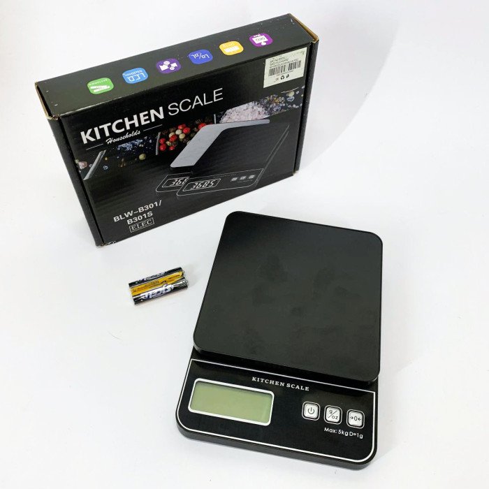 Ваги кухонні електронні B301, 5кг (1г)