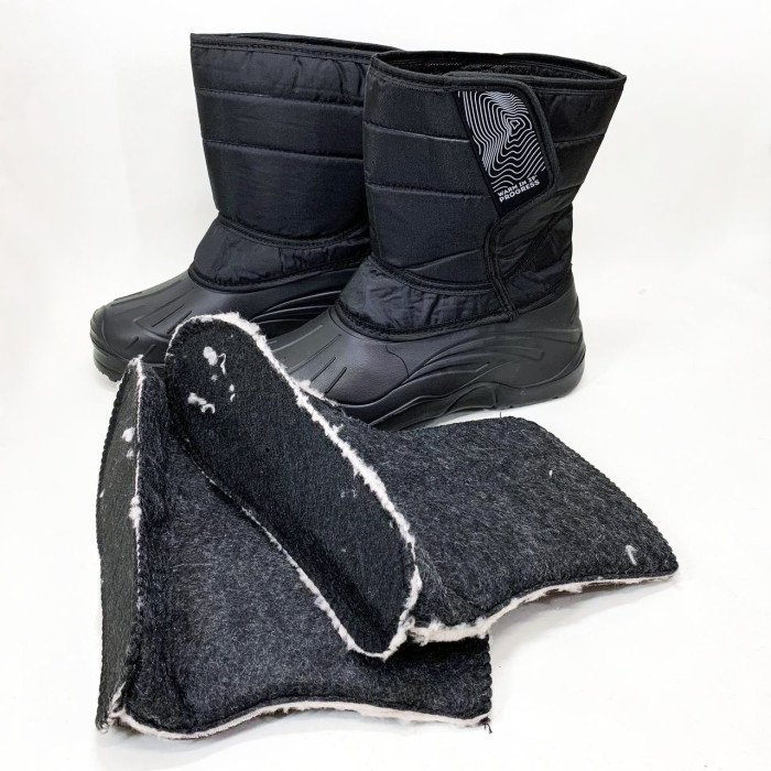 Чоботи чоловічі утеплені чорні 44р 29см Осіннє утеплене взуття