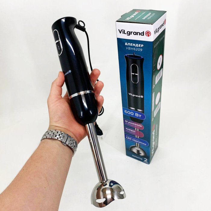 Блендер ViLgrand VBH6209. Колір: чорний