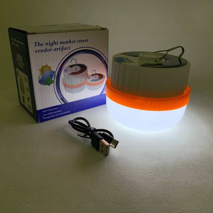 Світлодіодний ліхтар кемпінг на сонячній батареї T1-SMD