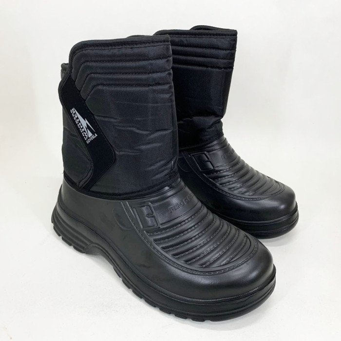 Чоботи чоловічі чорні утеплені 41р 25см Осінні гумові чоботи для лісу