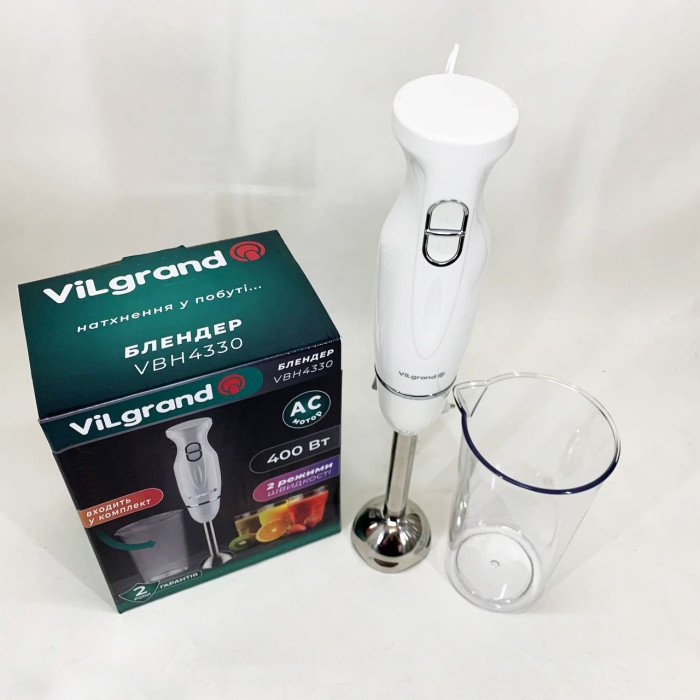 Блендер ViLgrand VBH4330. Колір: білий