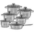 Набір посуду Edenberg EB-2001 з індукційним дном із нержавіючої сталі 12 предметів