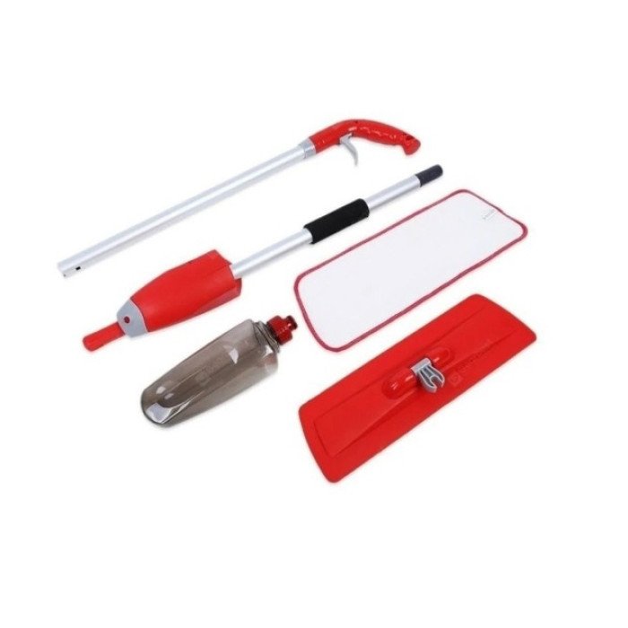 Швабра з розпилювачем Water Spray Mop, Швабра спрей з розпилювачем та ємністю для води. Колір: червоний