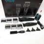Професійний набір для стрижки волосся VGR V-640 акумуляторний Barber Combo PREMIUM. Колір: чорний