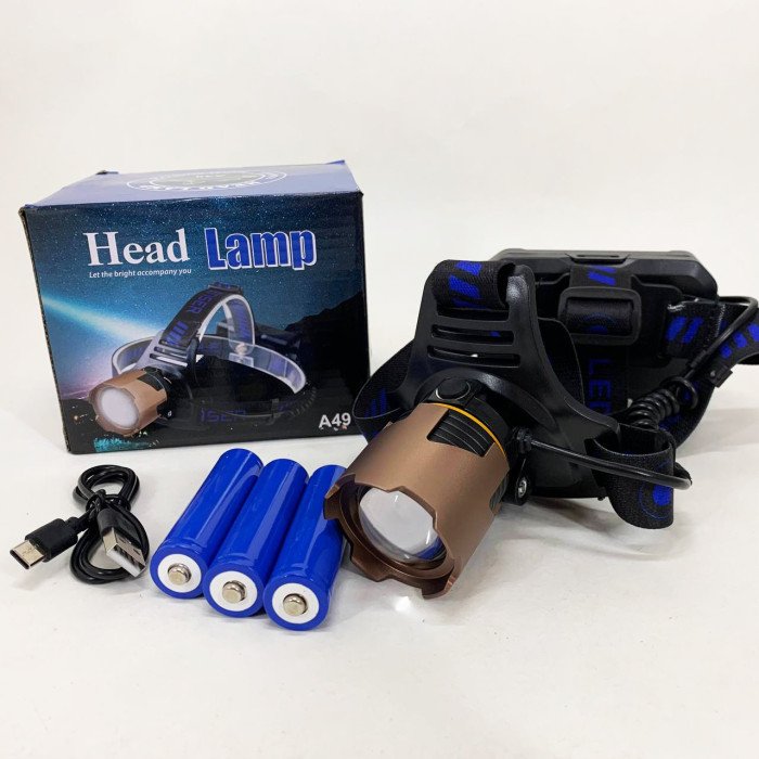 Ліхтар налобний A49-TG 3x18650