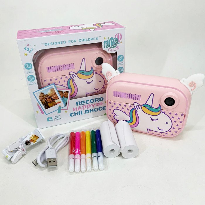 Дитяча цифрова камера з моментальним друком YT008 PINK