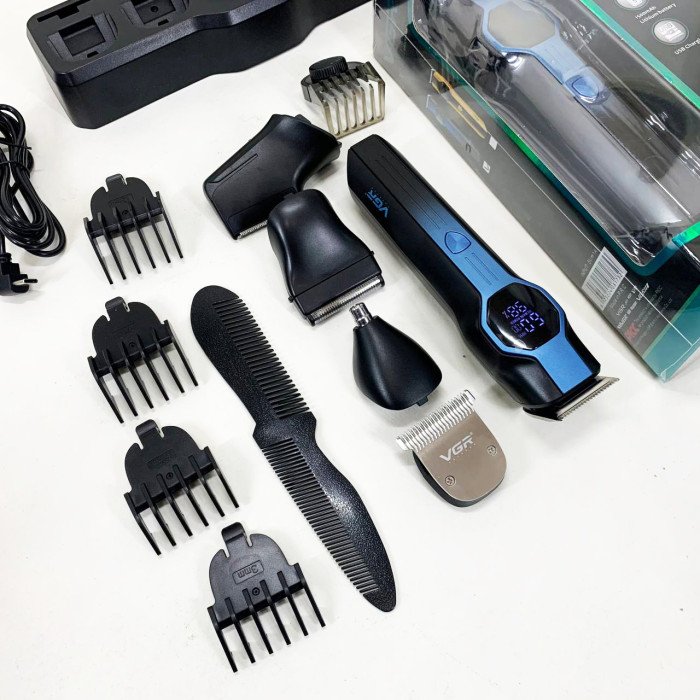 Набір для стрижки VGR V-173 BLUE 13 в 1