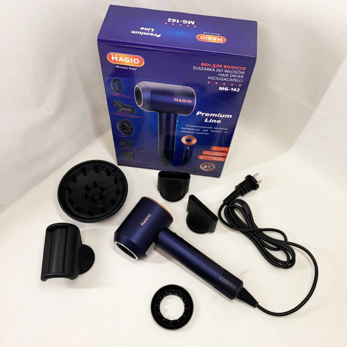 Фен для волосся MAGIO MG-162 5 насадок 1500 Вт