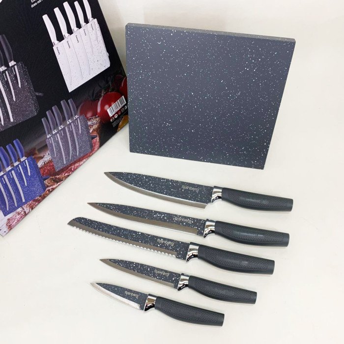 Набір ножів Rainberg RB-2322 з нержавіючої сталі з магнітною основою Gray