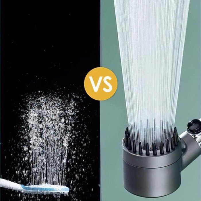 Насадка для душу масажна лійка 4в1 з масажними силіконовими шипами водозберігаюча душова лійка