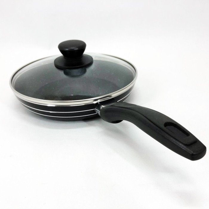 Сковорода з кришкою та антипригарним покриттям UNIQUE UN-5162 20 см, Сковорода фірмова для приготування