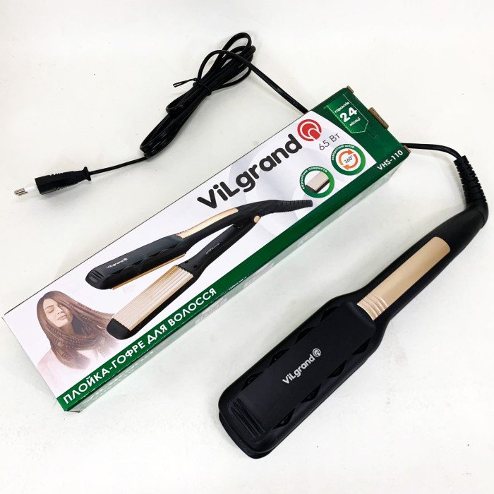 Плойка для волосся ViLgrand VHS-110. Колір: золотий